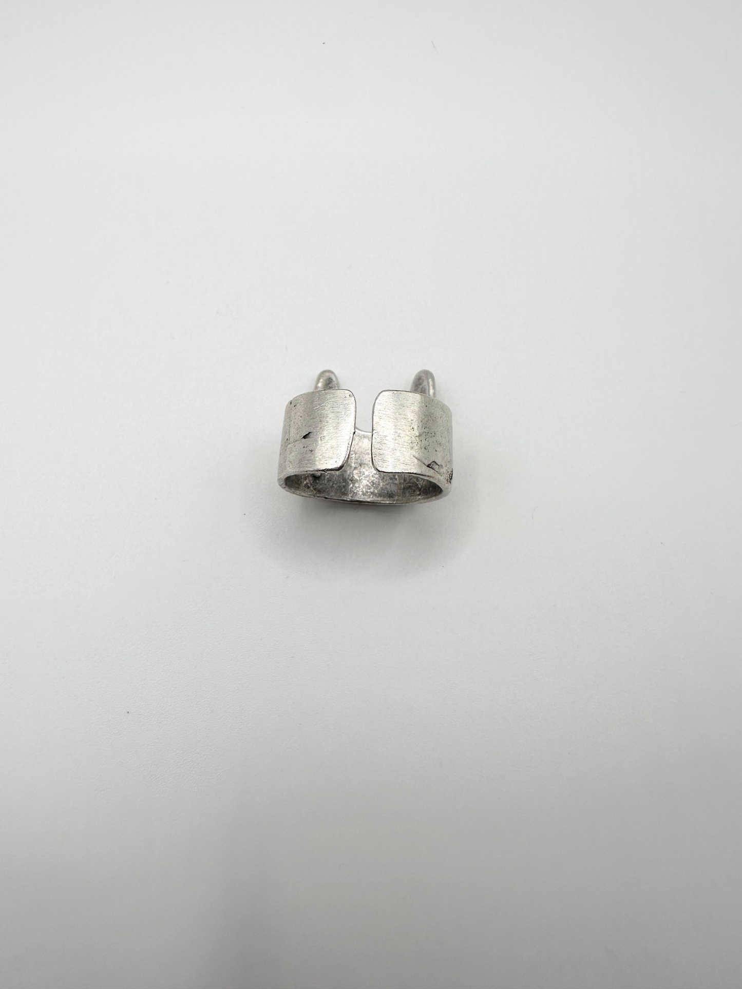 Silver Cat Face Ring
