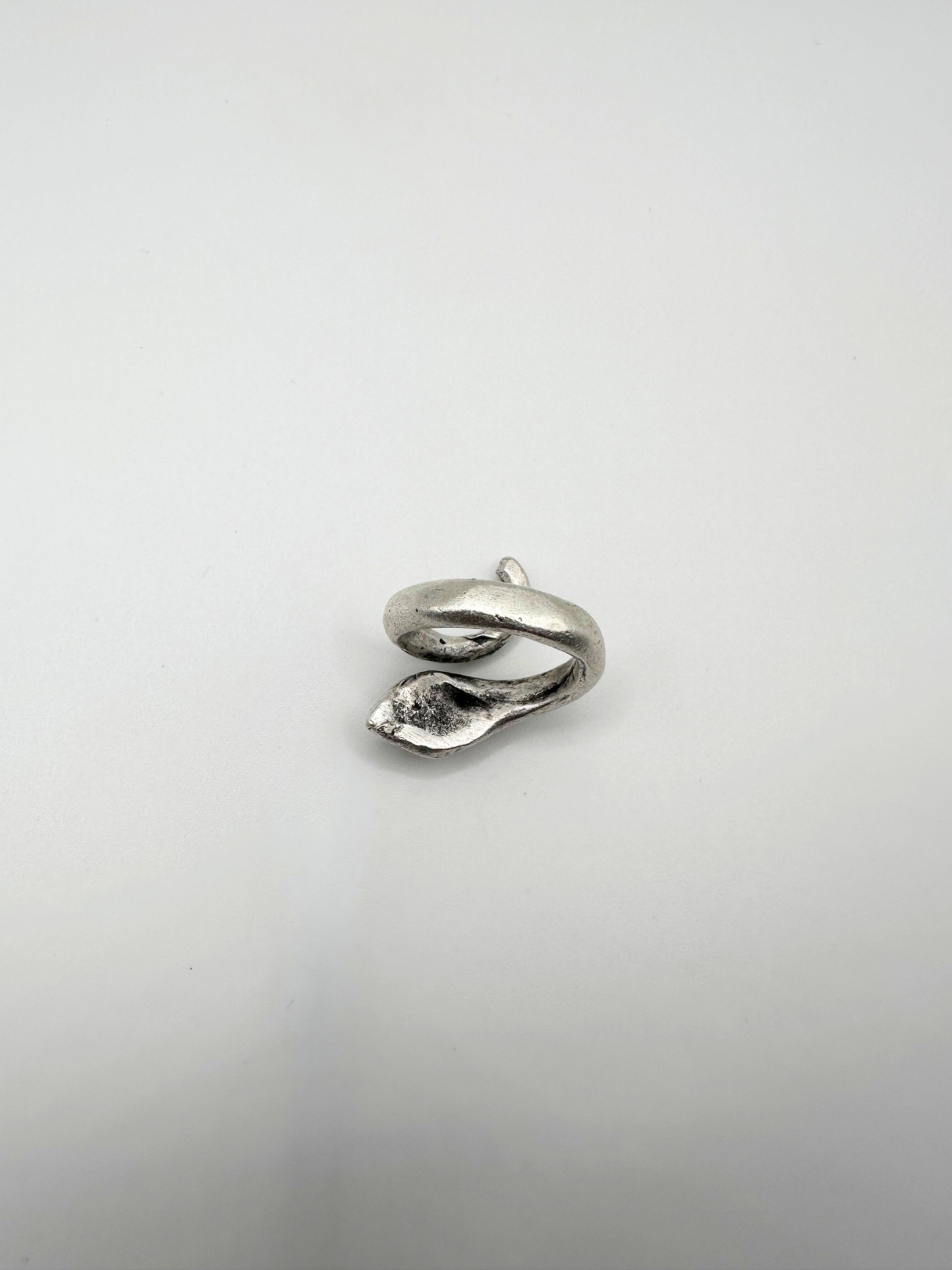 Silver  Looped Baby Snake Ring