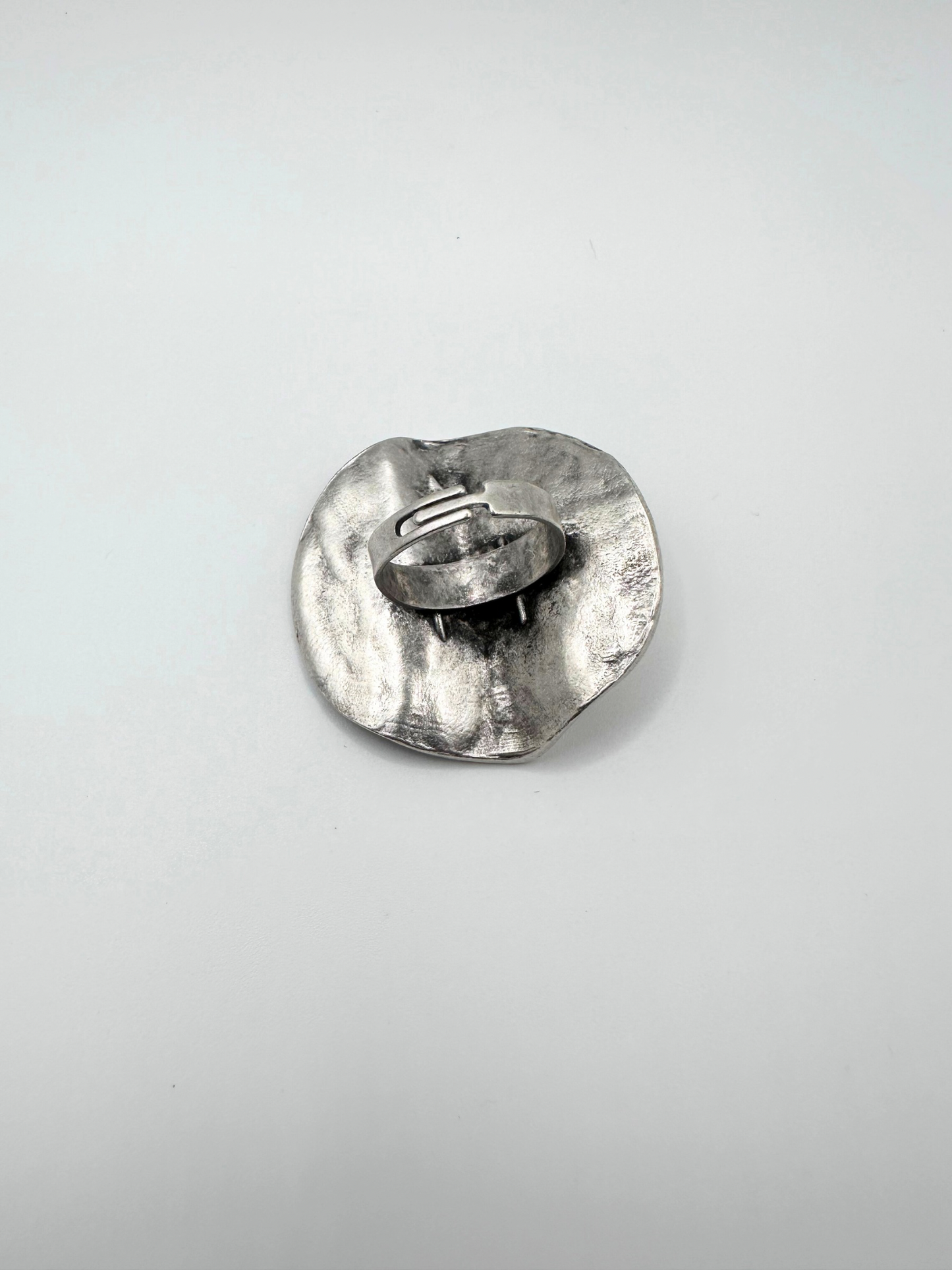 Silver Messy Plate Ring