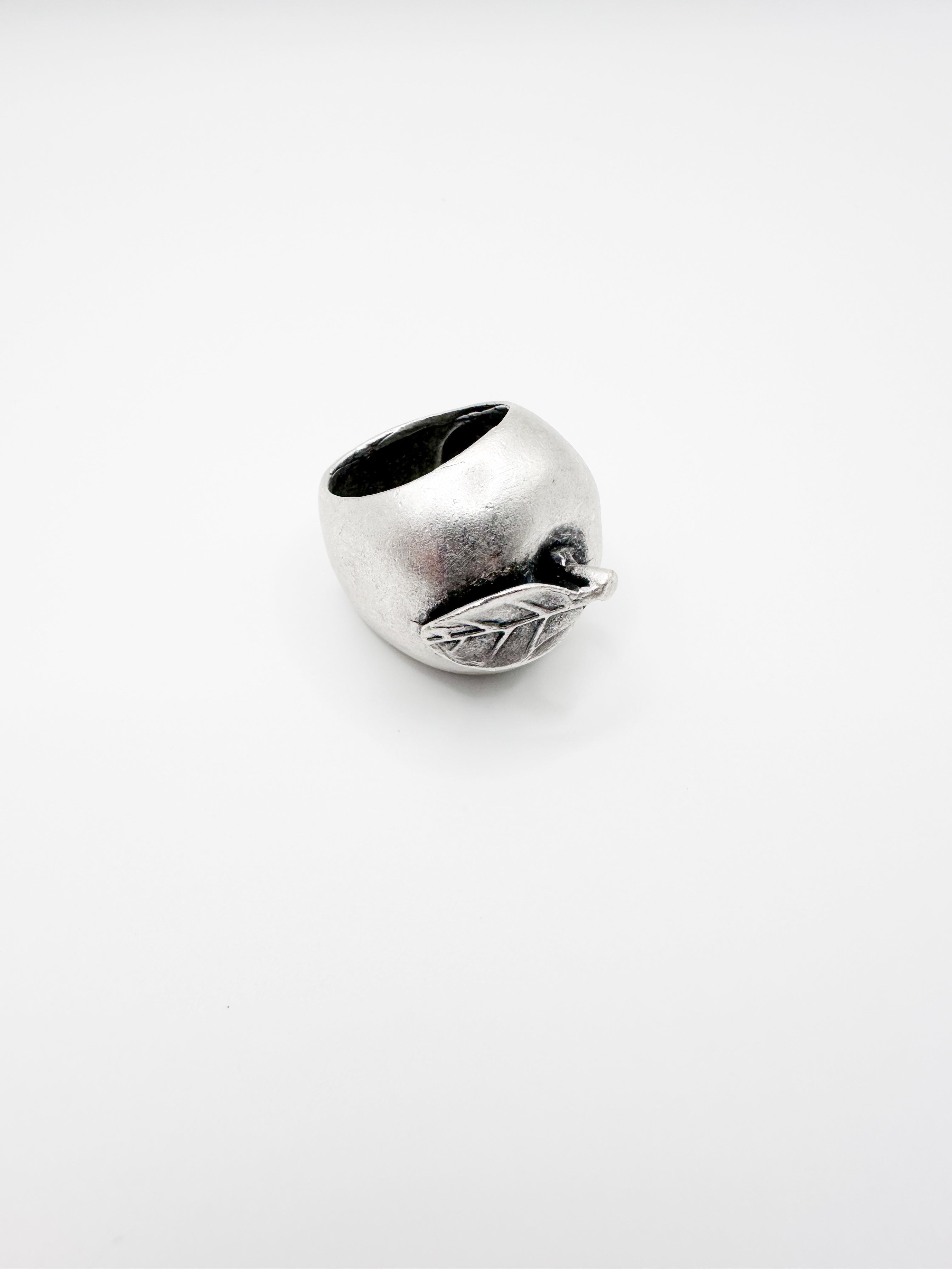 Silver Apple Ring (non adjustable)