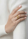 Gold Joint Strings Ring