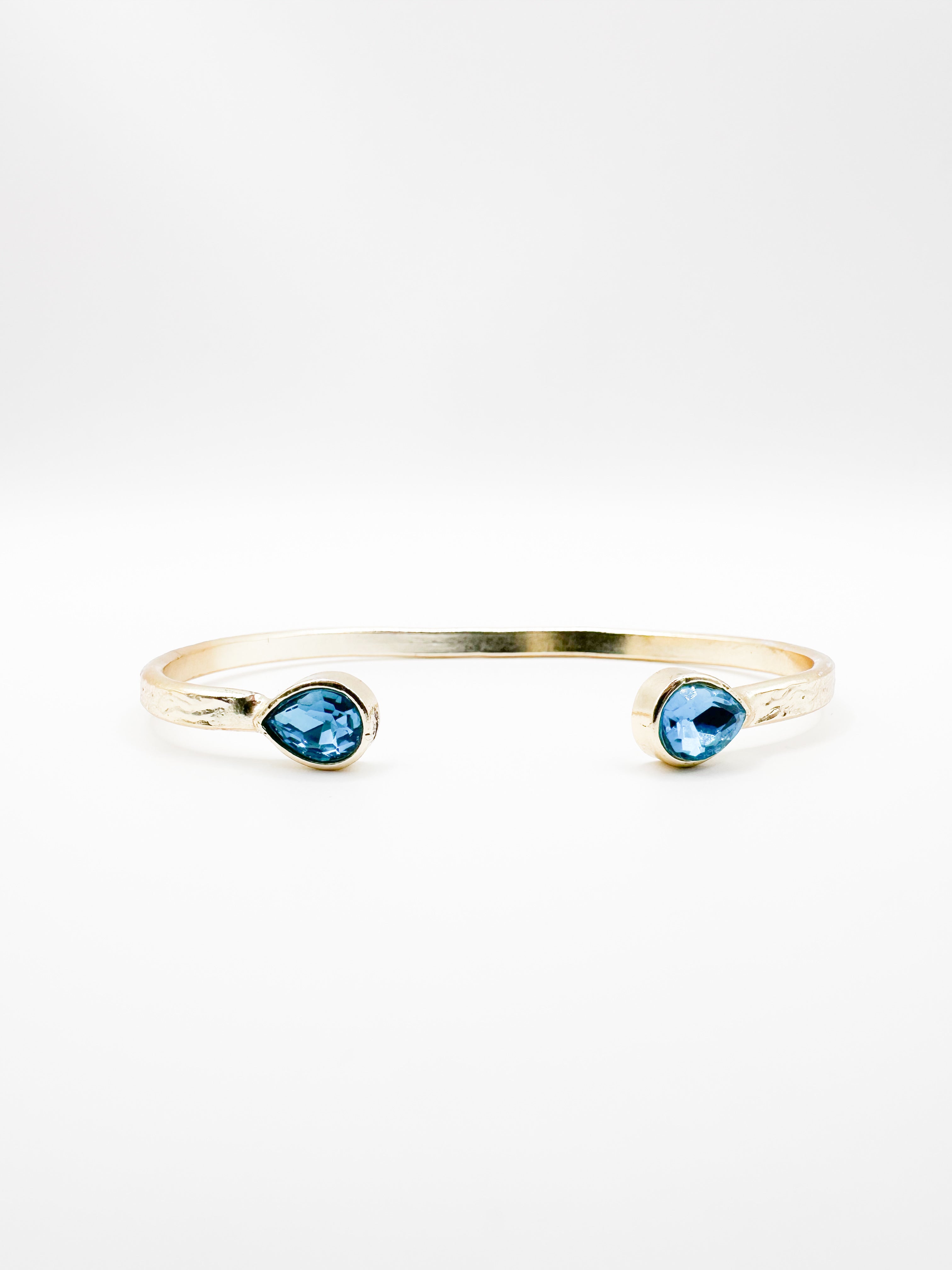Gold Blue Stone Bracelet