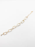 Gold Square Chain bracelet