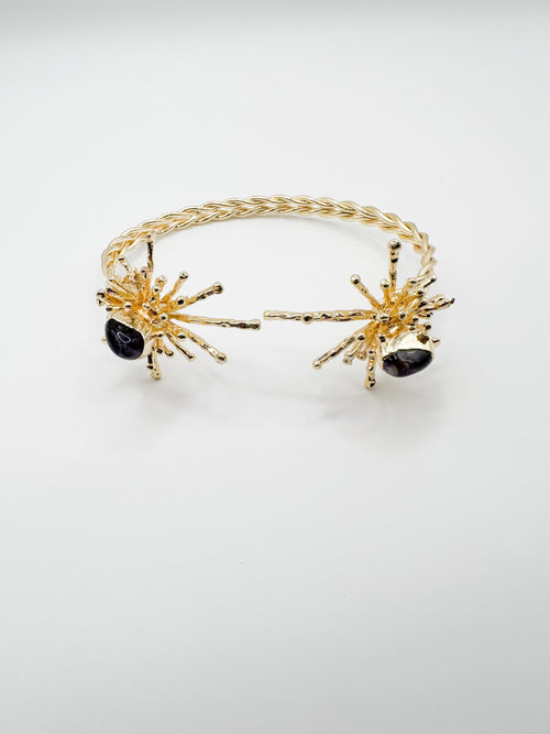 Gold Navy Spike Bracelet