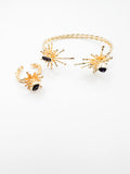 Gold Navy Set Ring And Bracelet collection