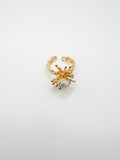 Gold White Stone Ring