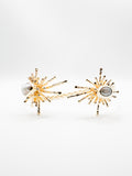 Gold White Spike Bracelet