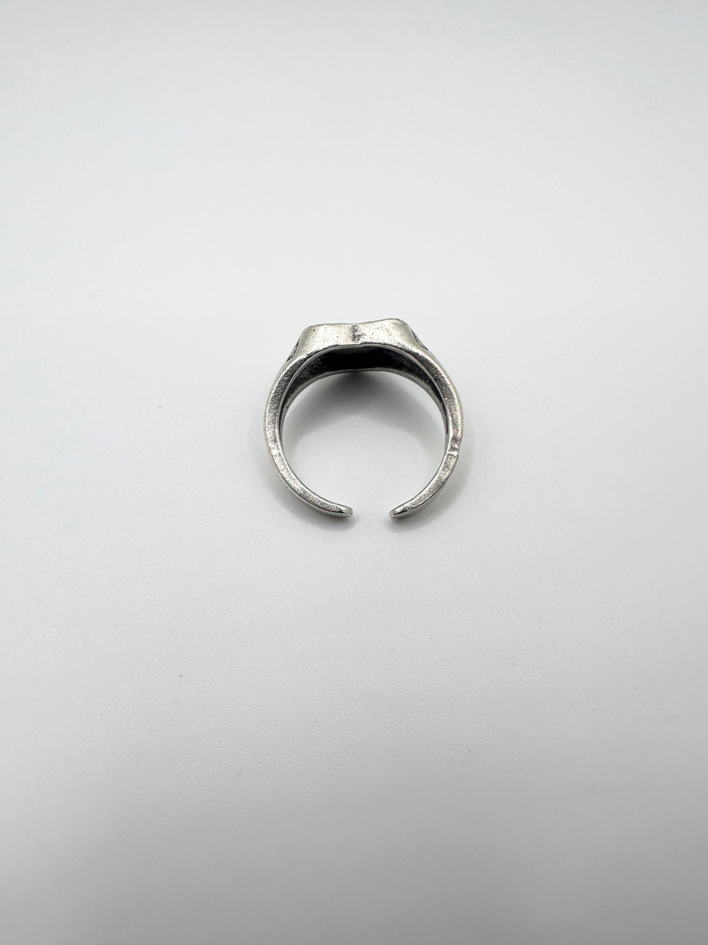 Silver Sad Heart Ring