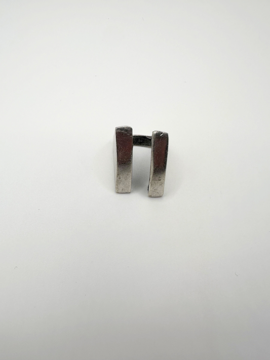 Silver Dual Rectangle Ring