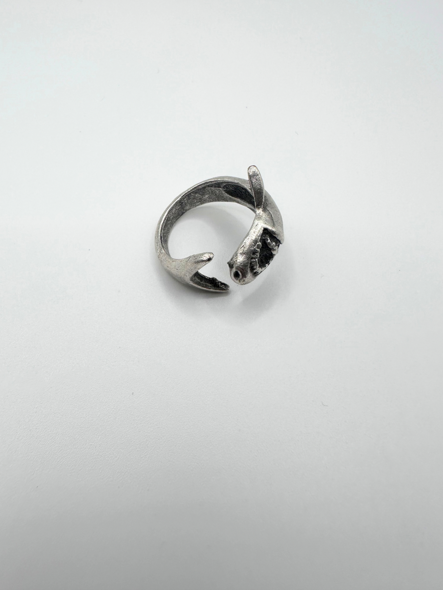 Silver Shark Ring