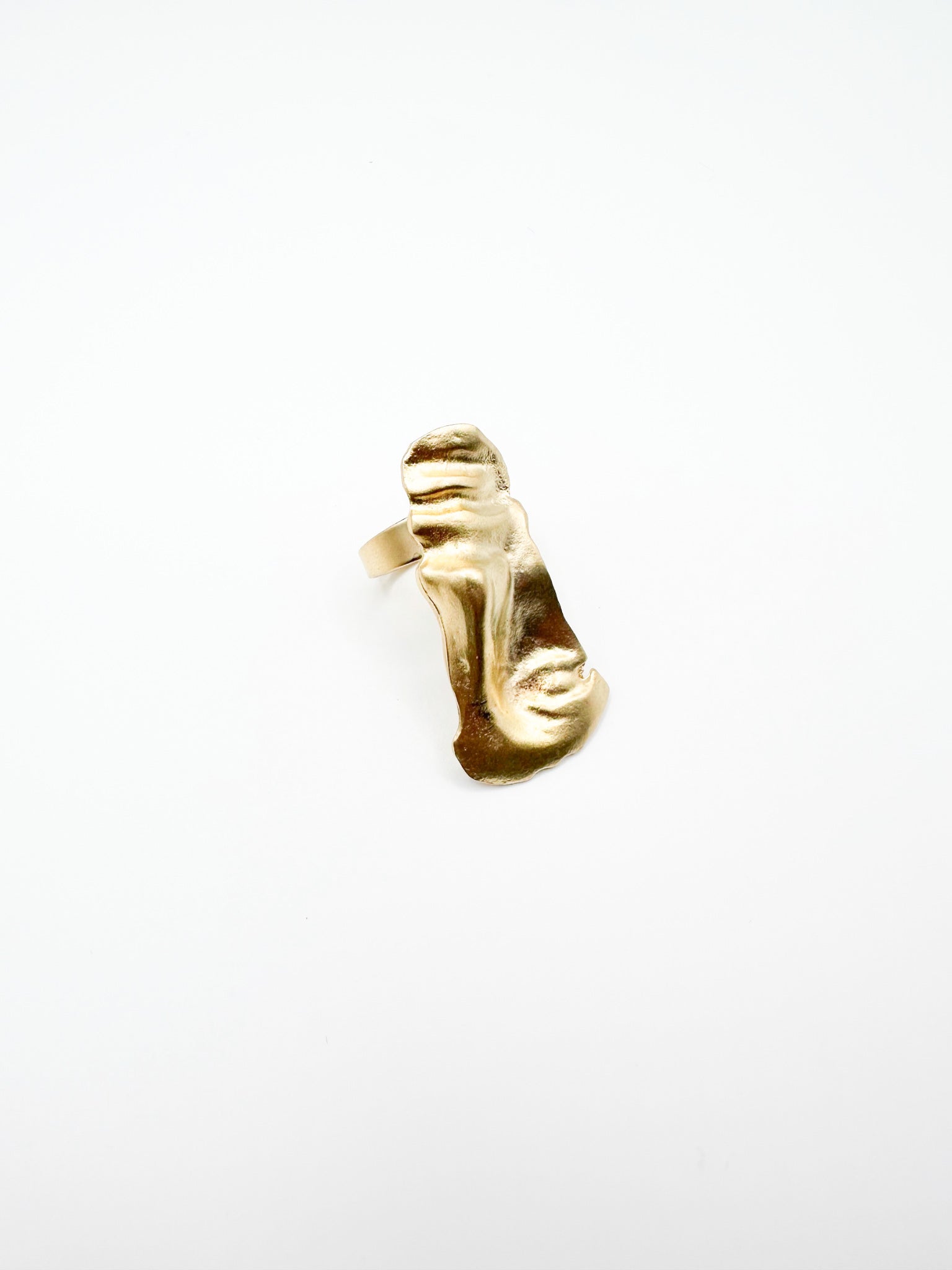 Gold Small Face Ring