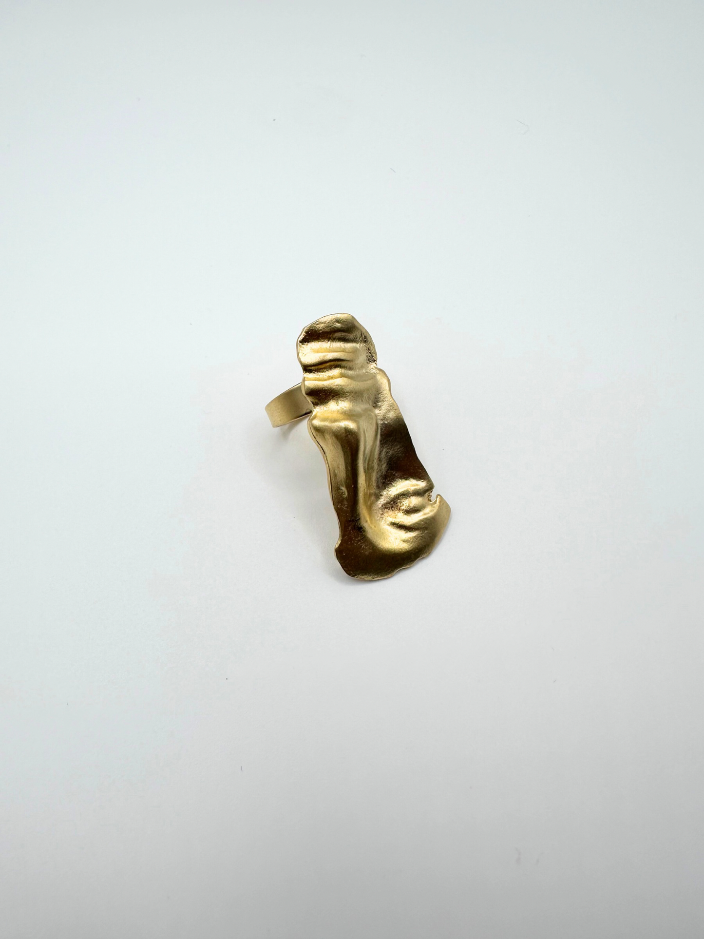 Gold Small Face Ring
