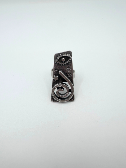 Silver Carving Ring