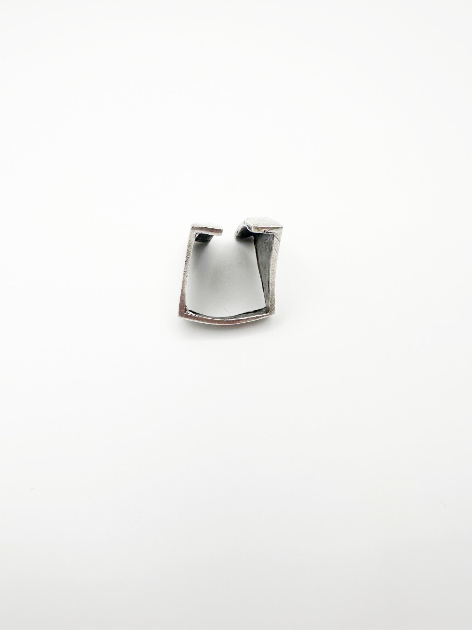 Silver Dual Rectangle Ring