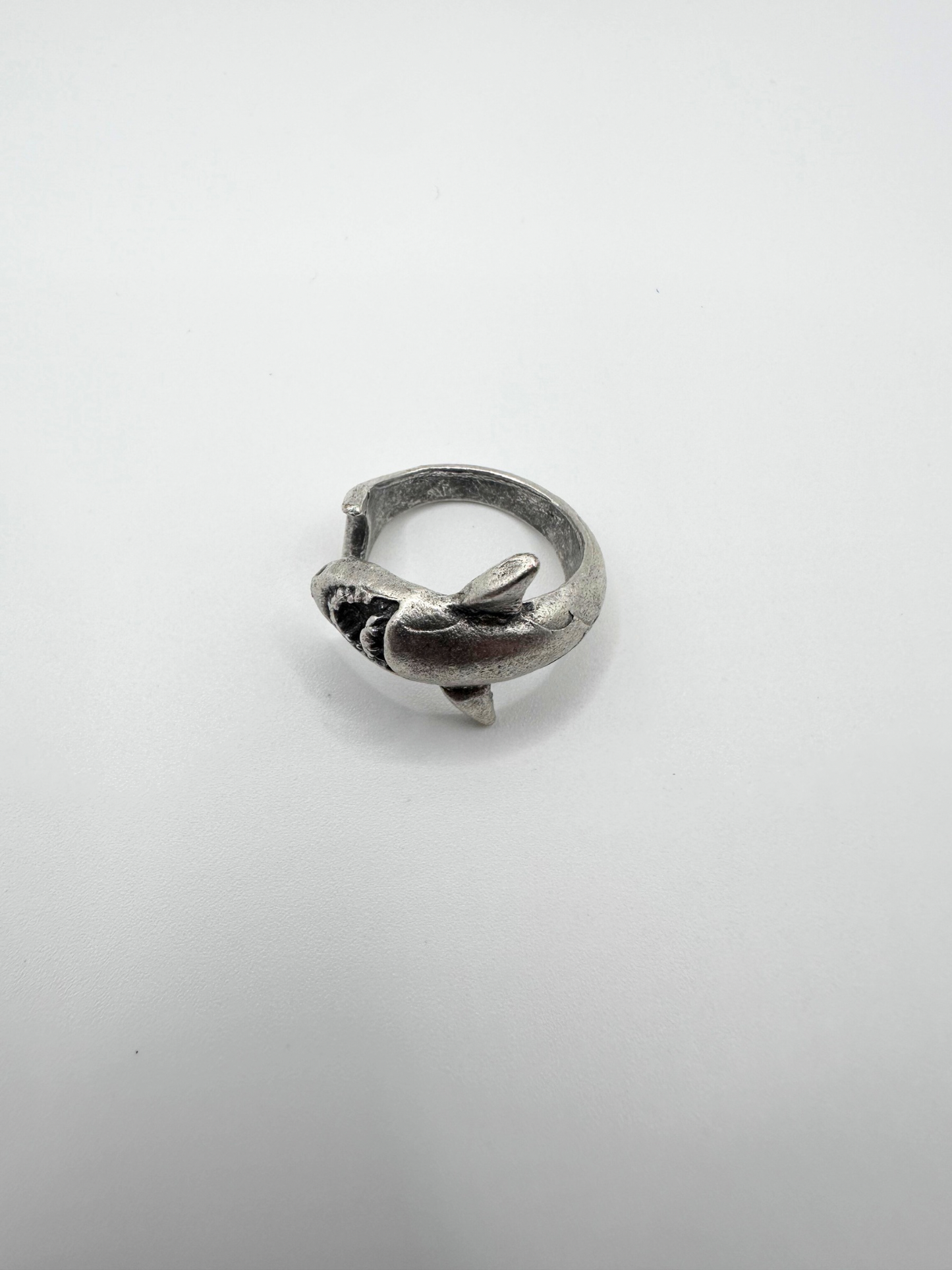 Silver Shark Ring