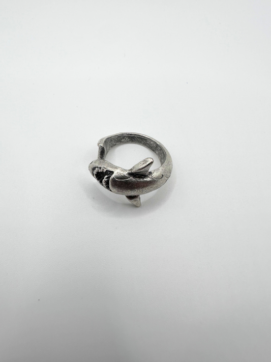 Silver Shark Ring