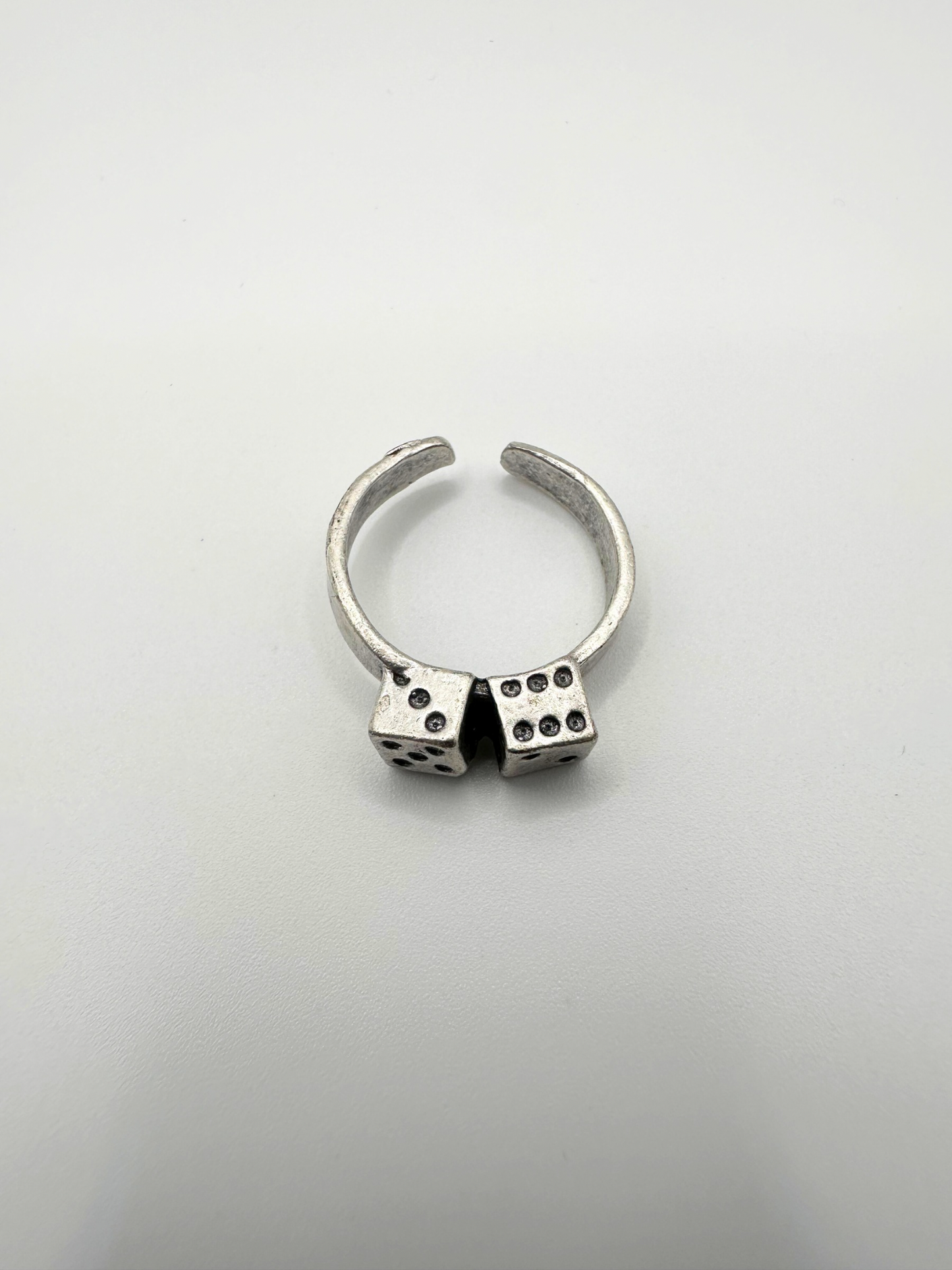 Silver Double Dice Ring