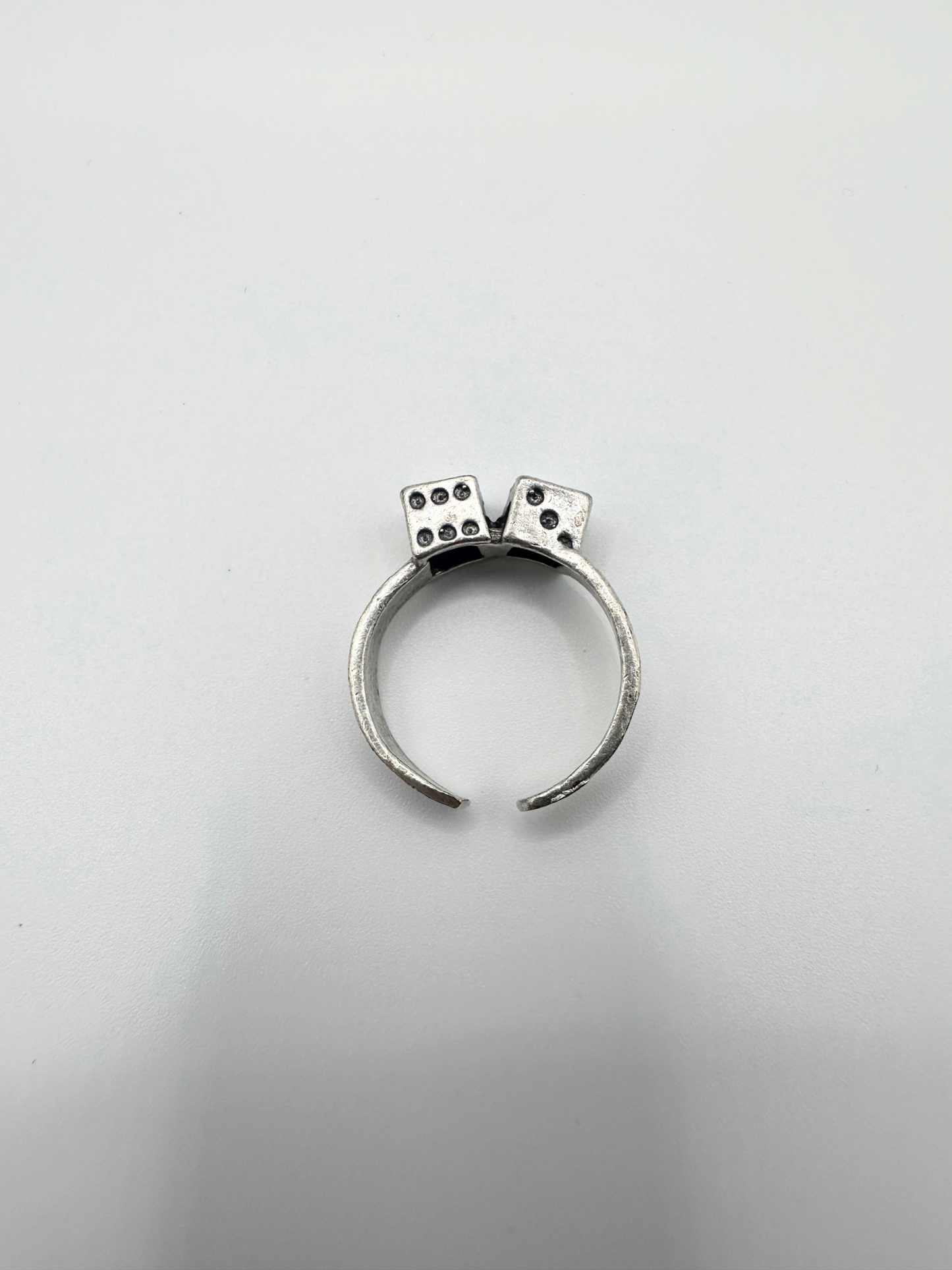 Silver Double Dice Ring