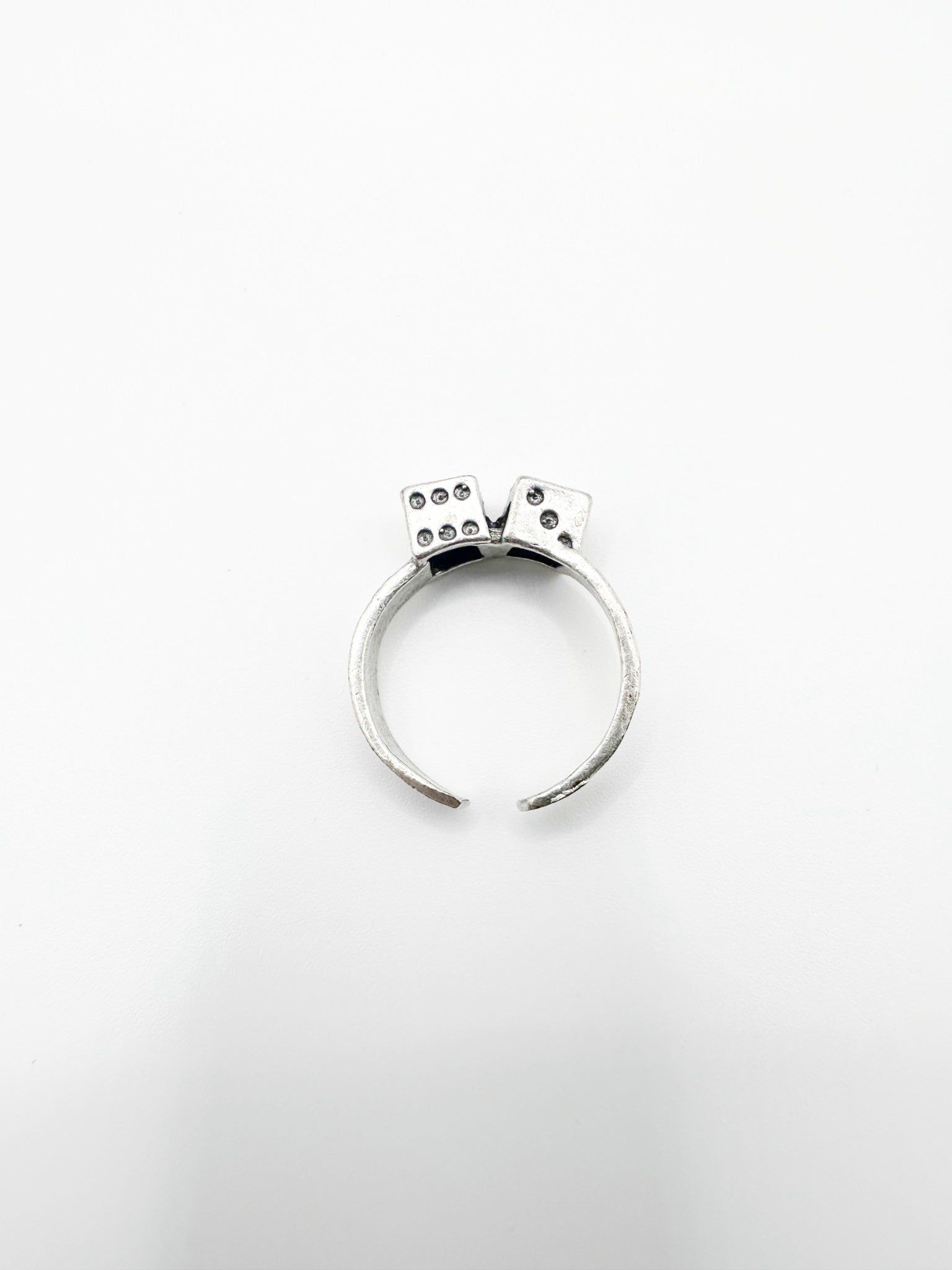 Silver Double Dice Ring