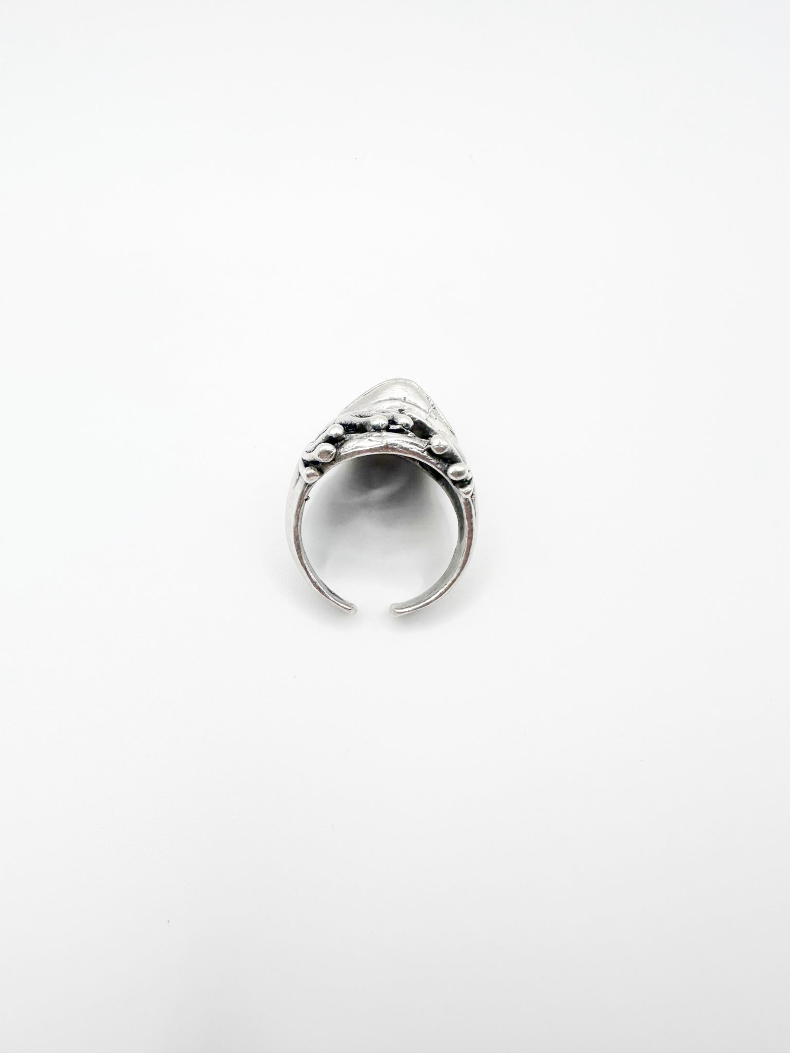 Silver Cuddle Frog Ring