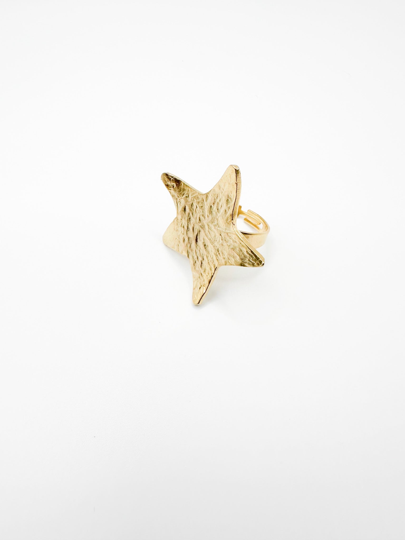 Gold Floating Star Ring