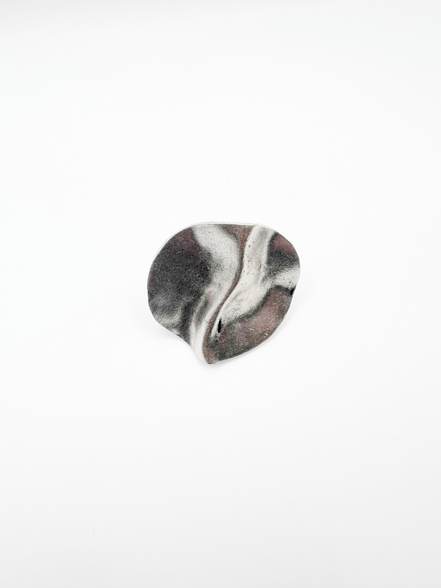 Silver Messy Plate Ring