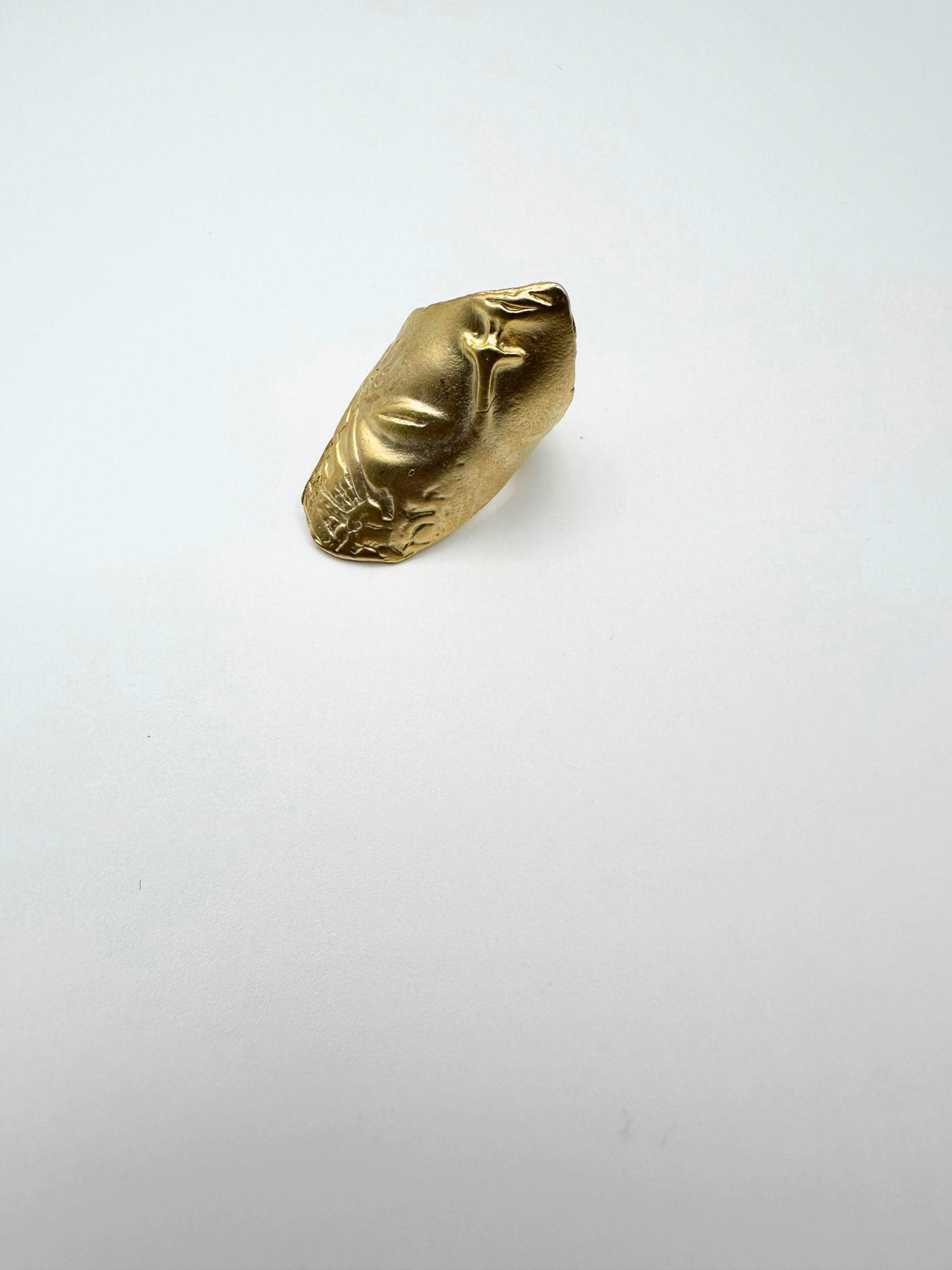 Gold Partial Face Ring
