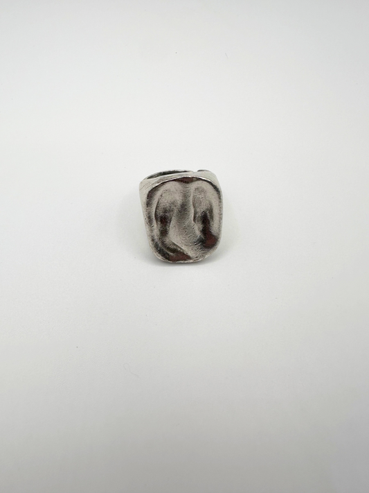 Silver Messy Bar Ring