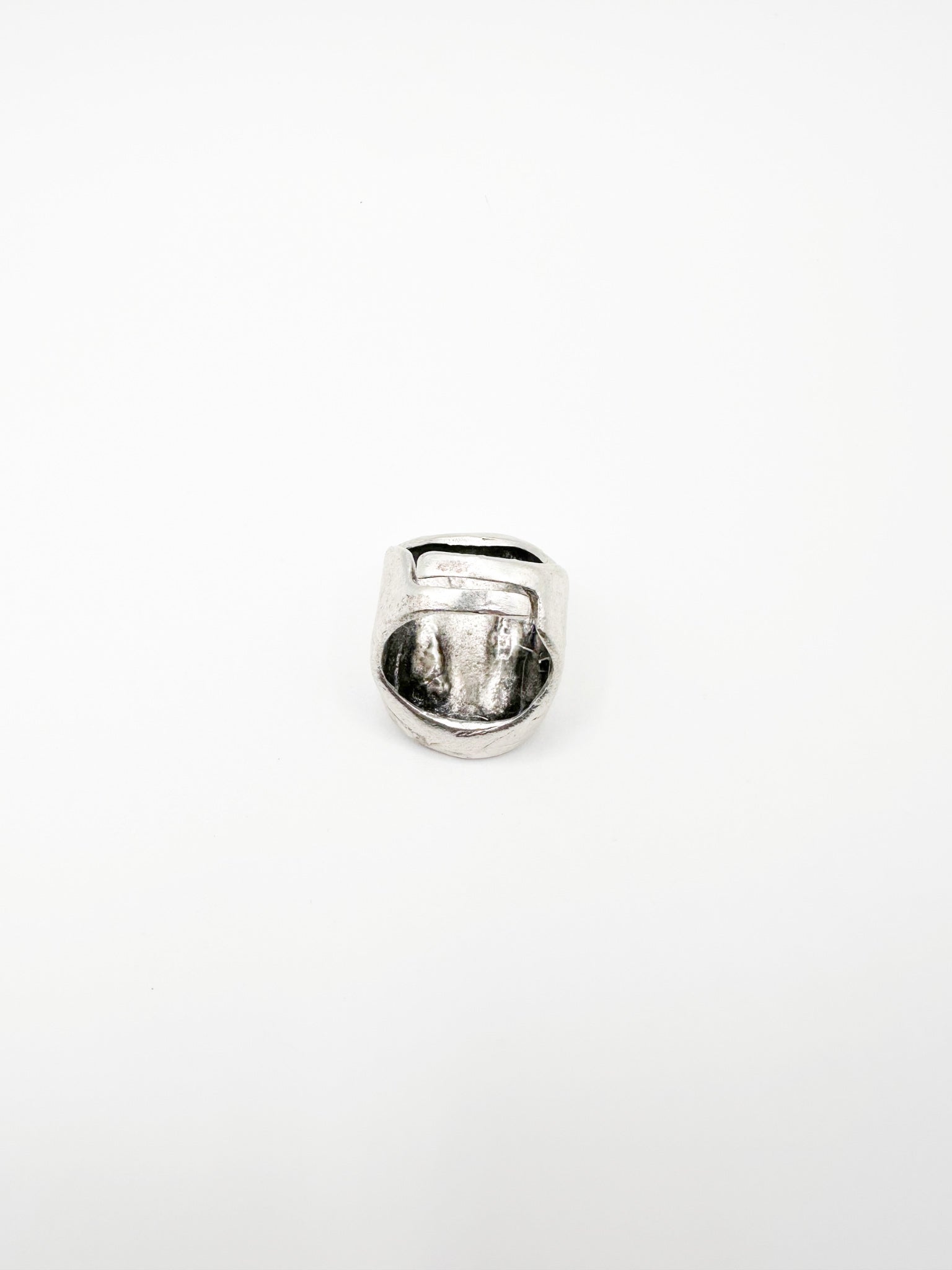 Silver Messy Bar Ring