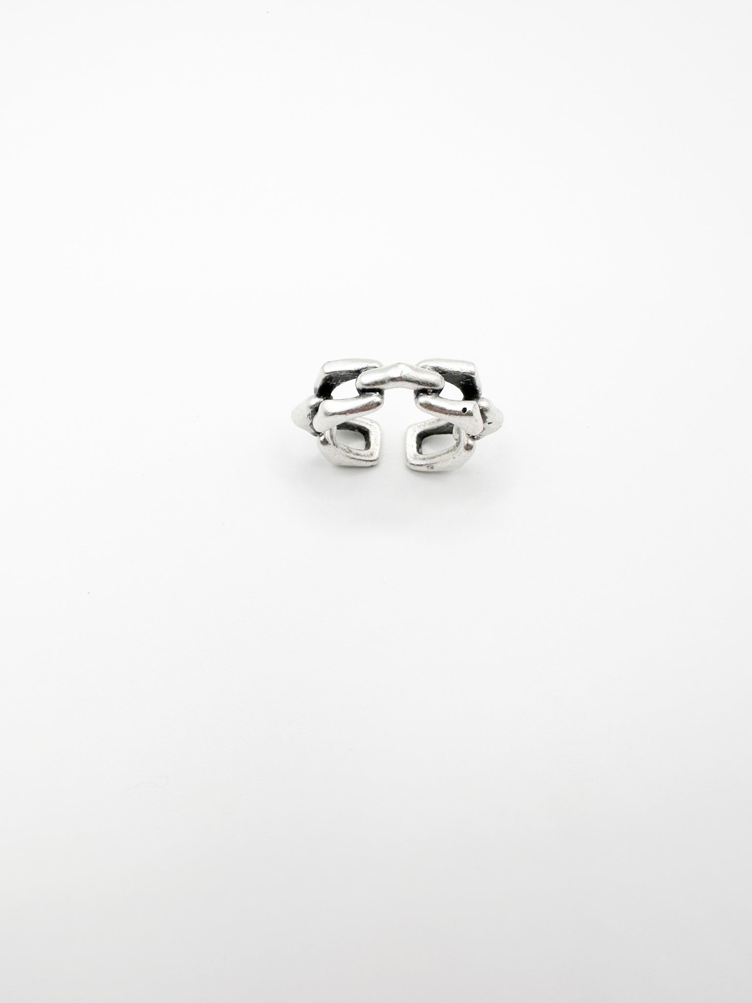 Silver Joint Buckles Ring