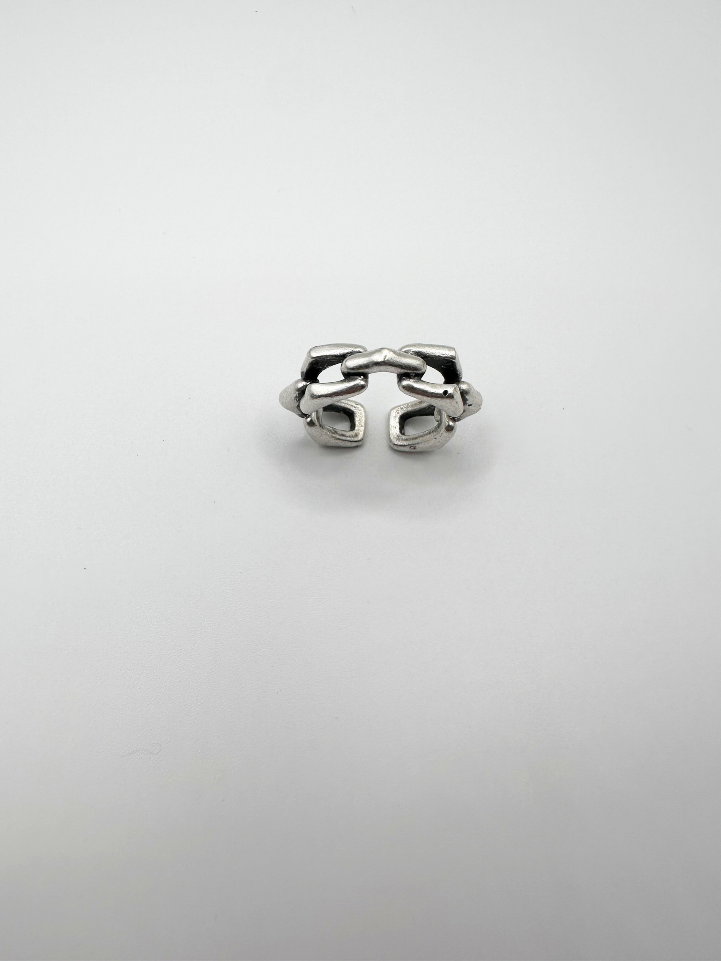 Silver Joint Buckles Ring