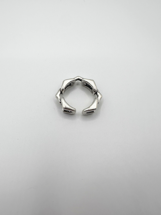 Silver Joint Buckles Ring