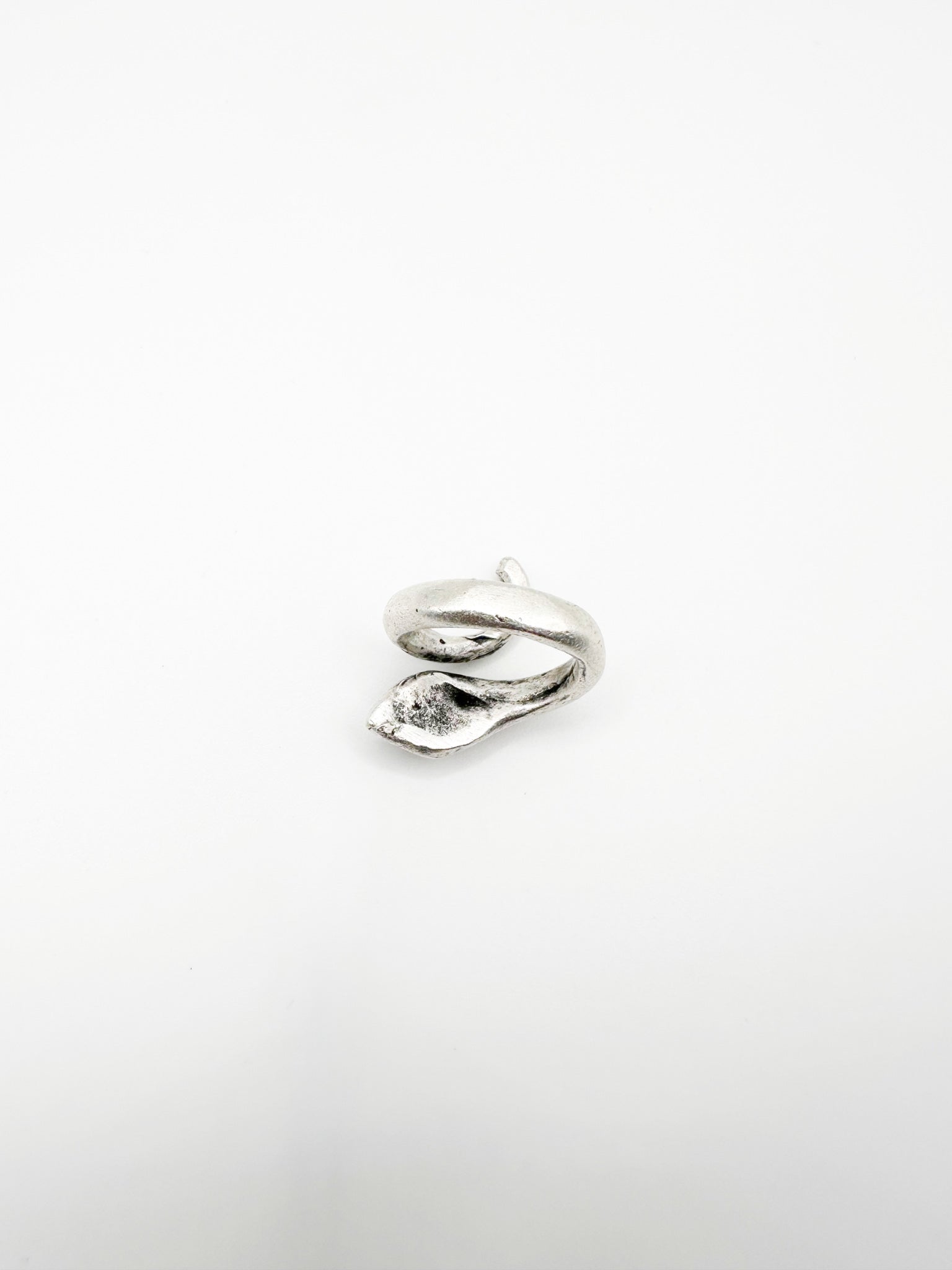 Silver  Looped Baby Snake Ring