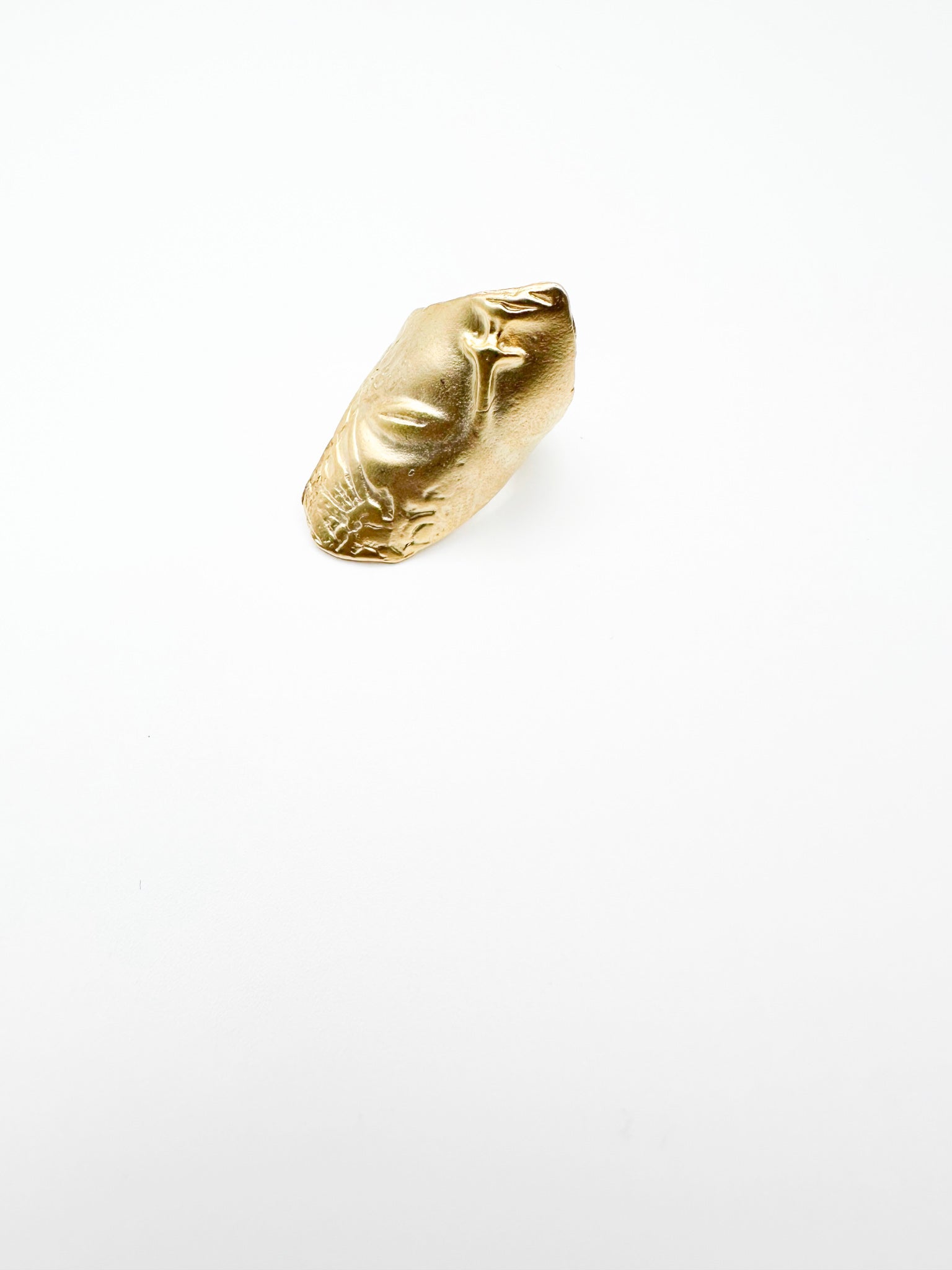 Gold Partial Face Ring