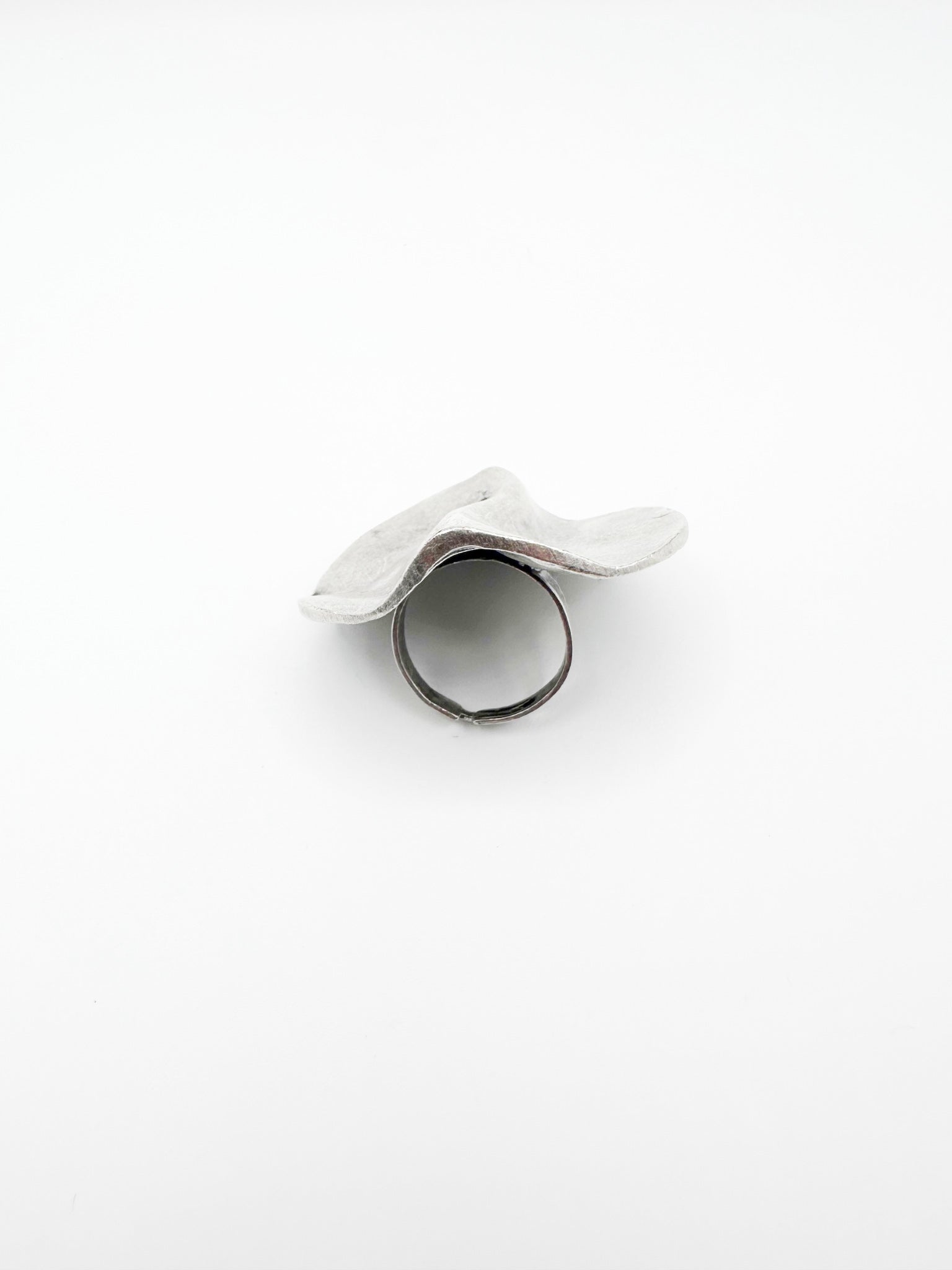 Silver Messy Plate Ring