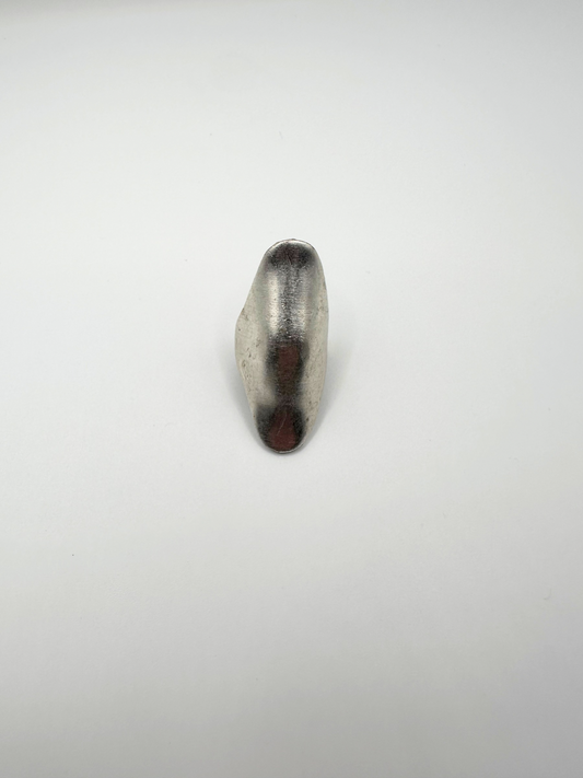 Silver Straight Shell Ring