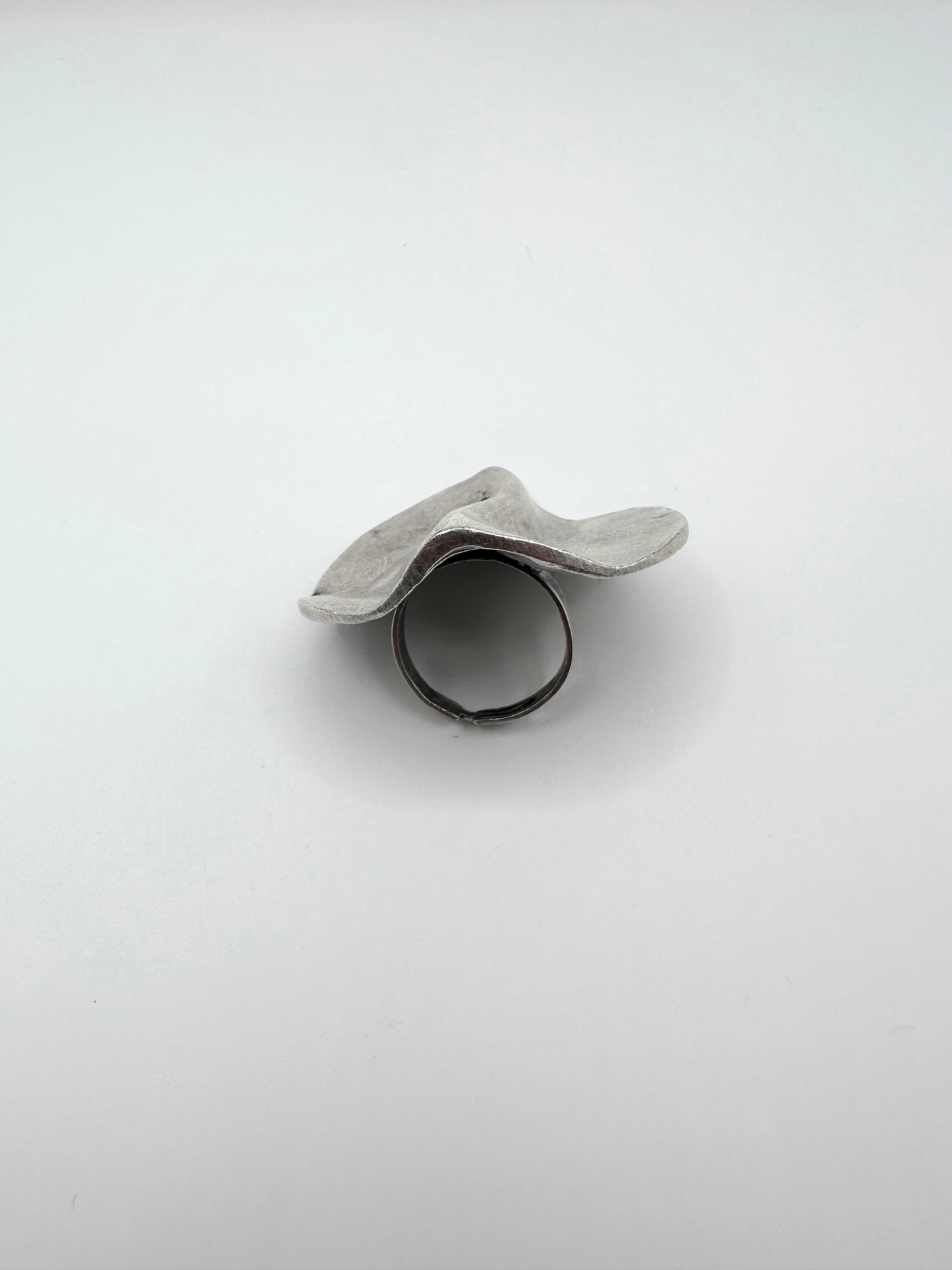 Silver Messy Plate Ring