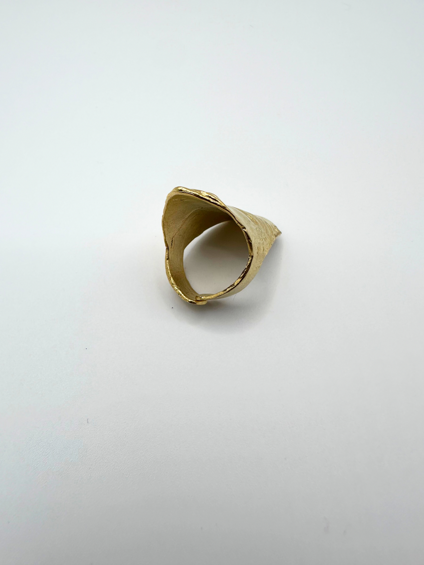 Gold Partial Face Ring