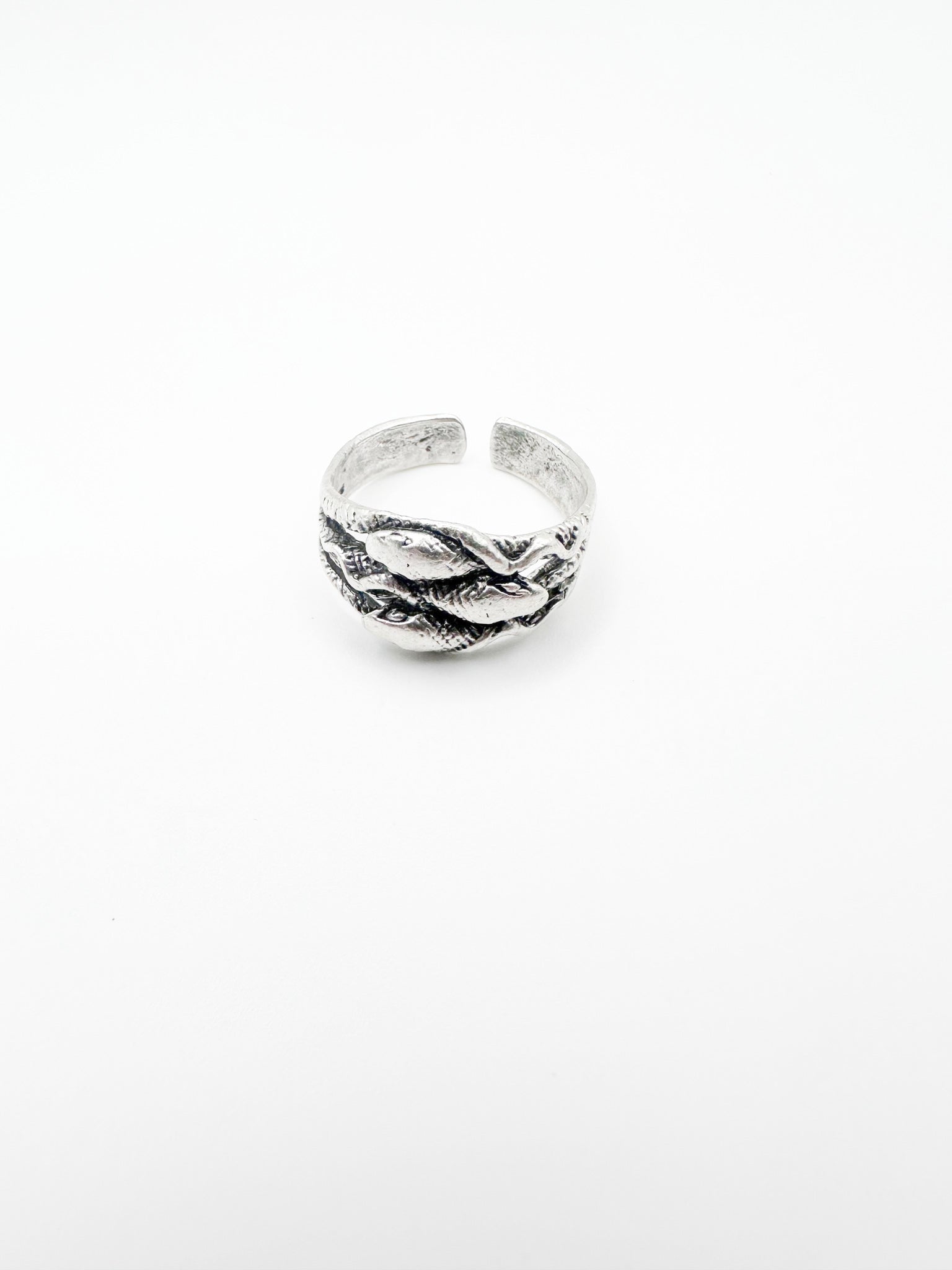 Silver Snake Crew Ring