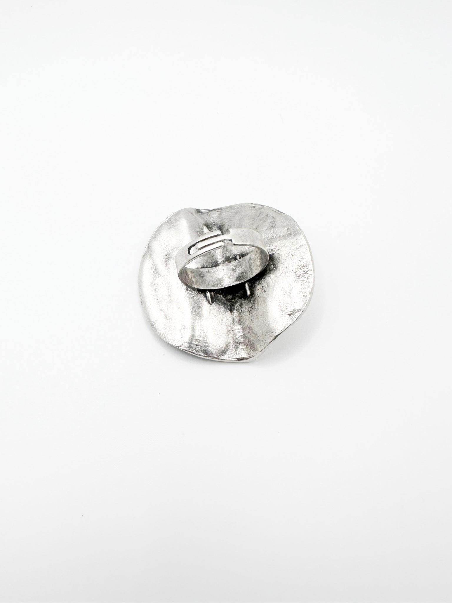 Silver Messy Plate Ring