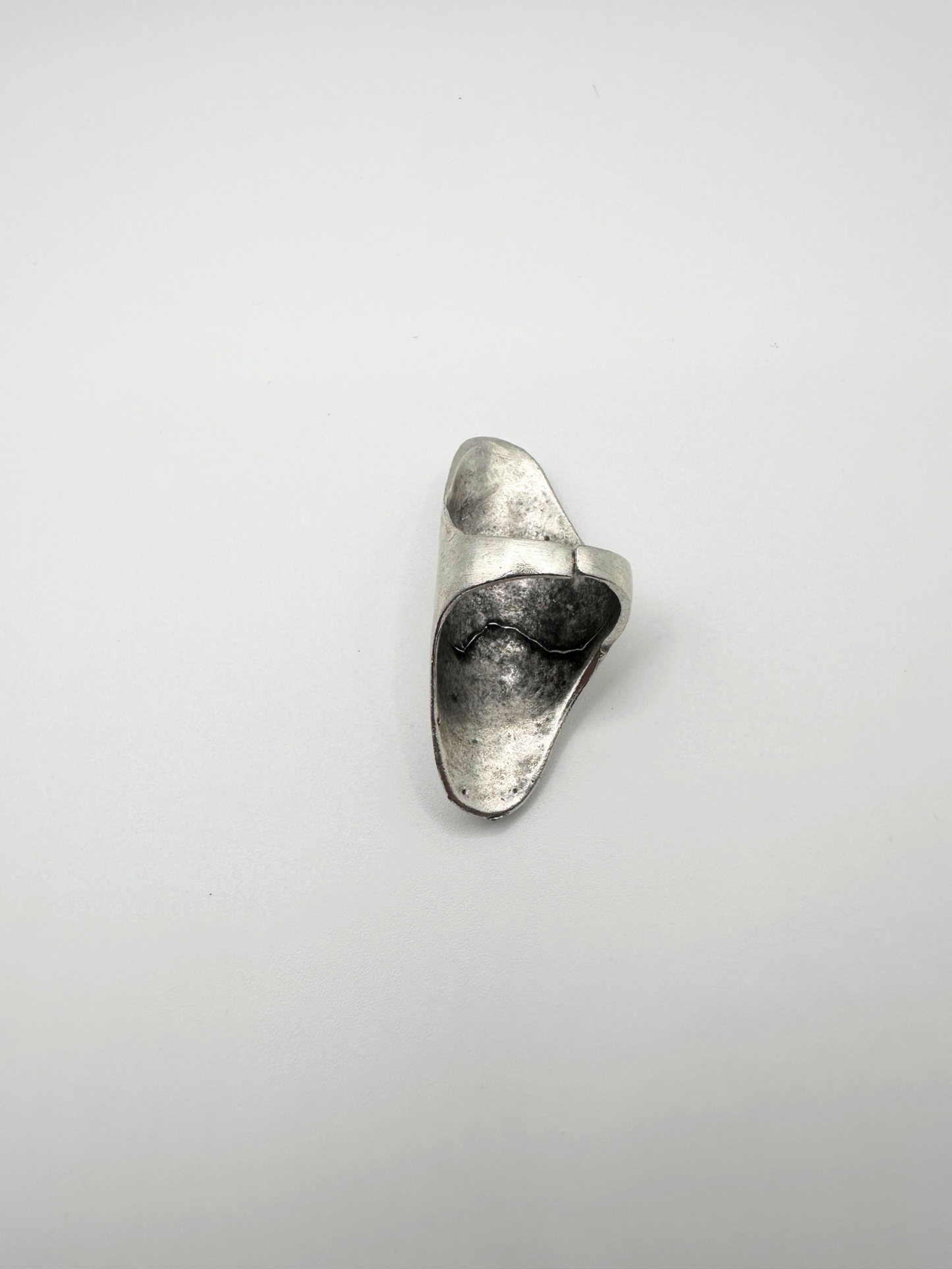 Silver Straight Shell Ring