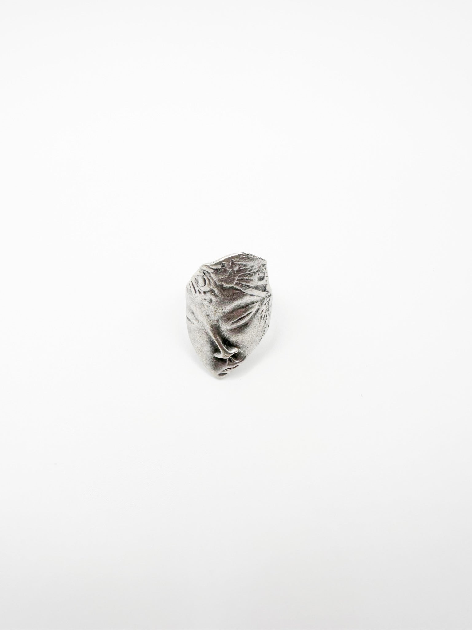 Silver Partial Face Ring