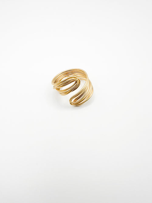 Gold Joint Strings Ring