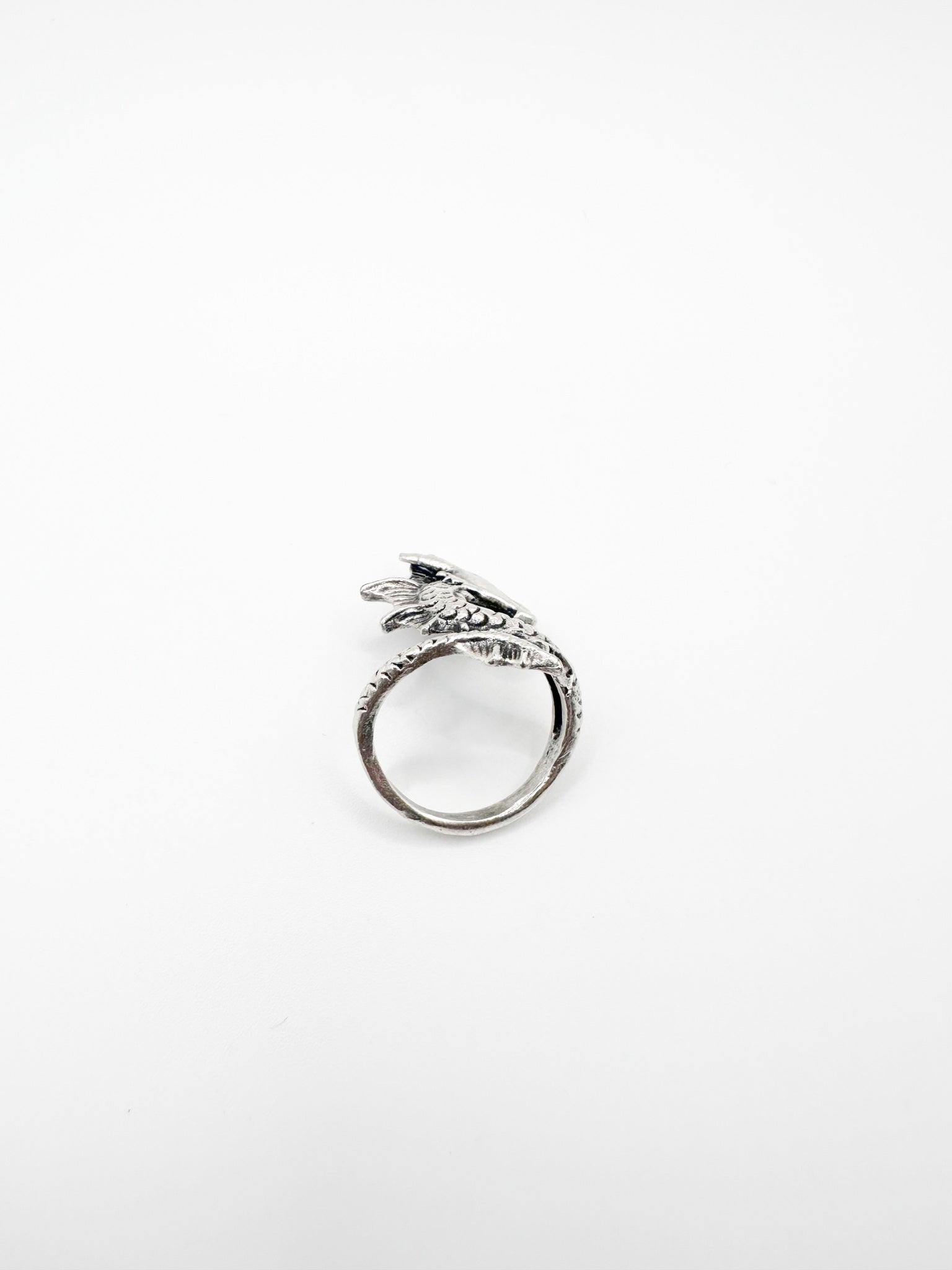 Silver Dragon Twist Ring