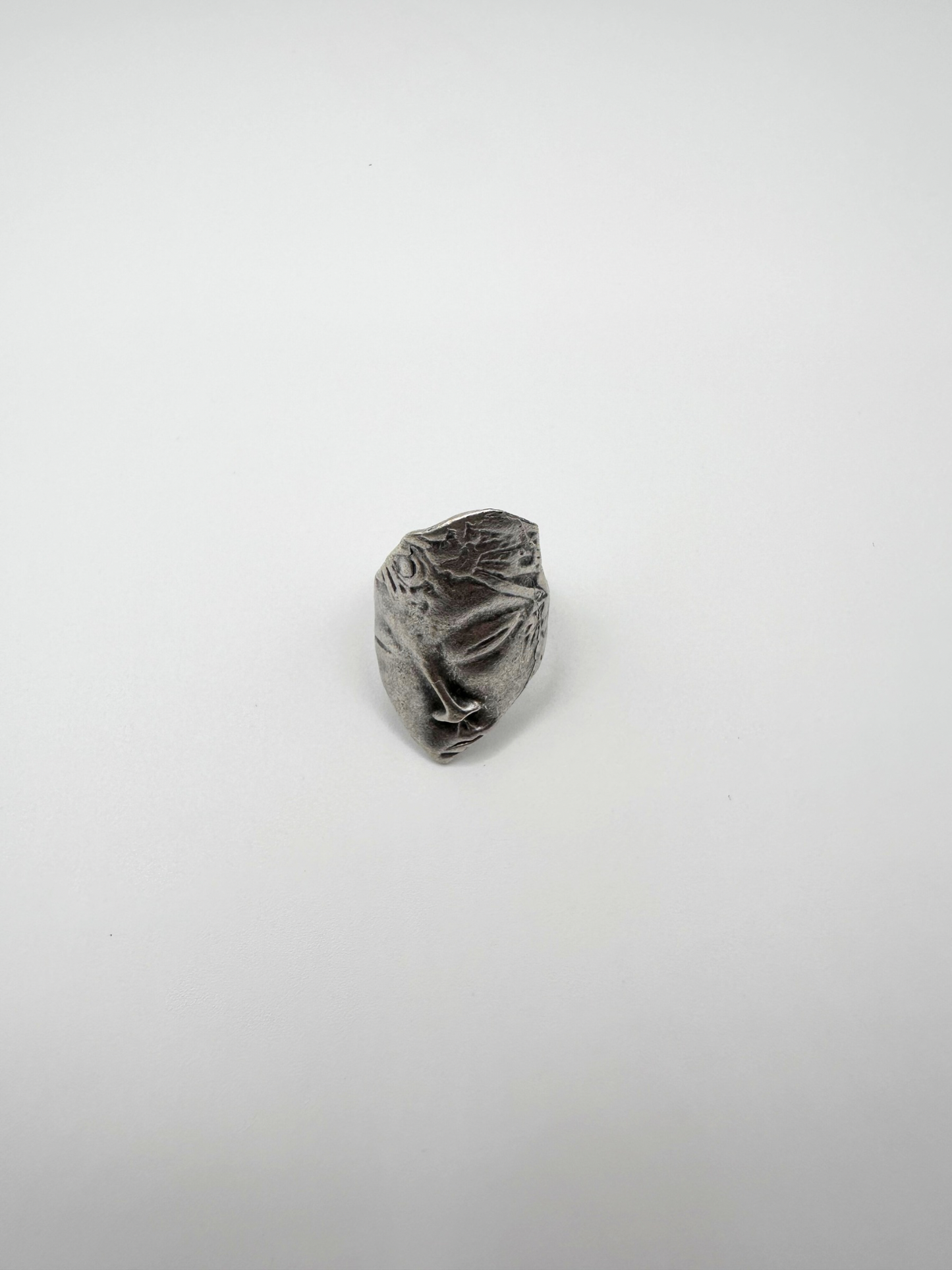 Silver Partial Face Ring