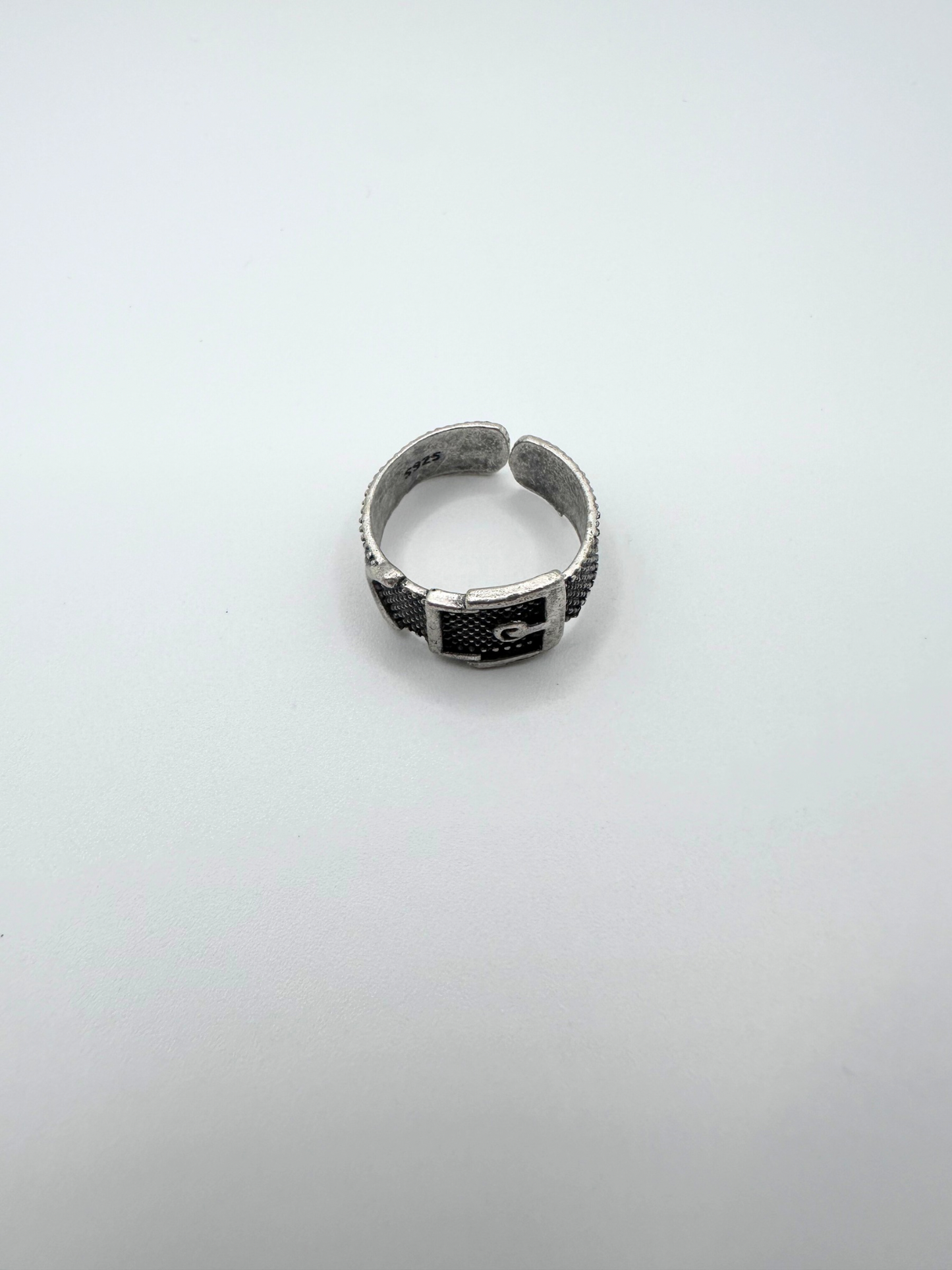 Silver Belt Ring