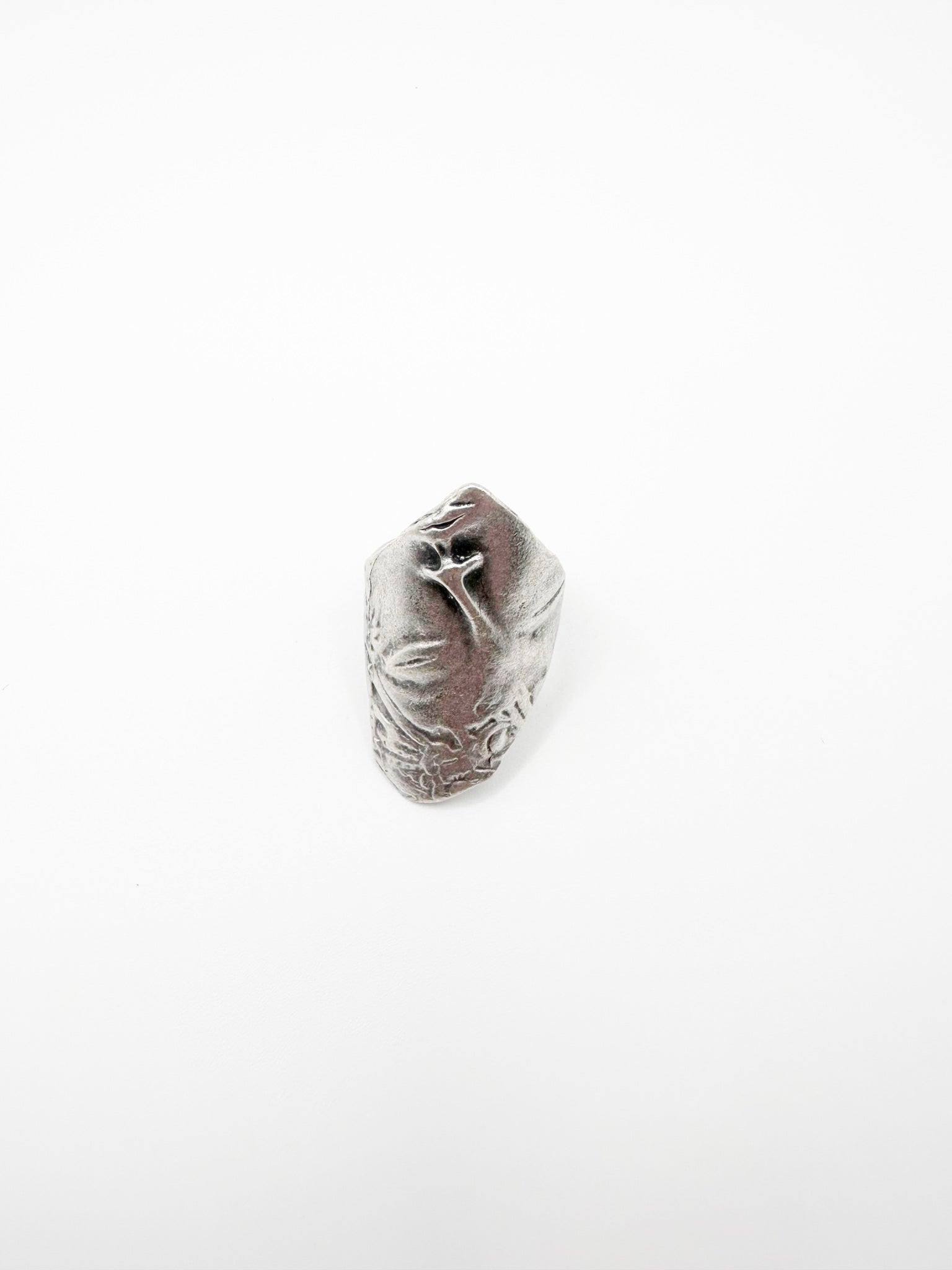 Silver Partial Face Ring