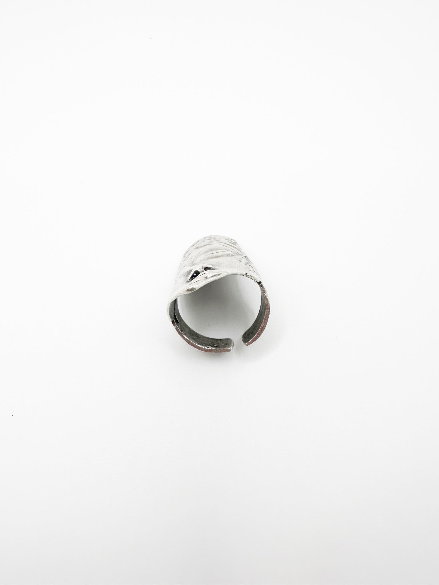 Silver Partial Face Ring