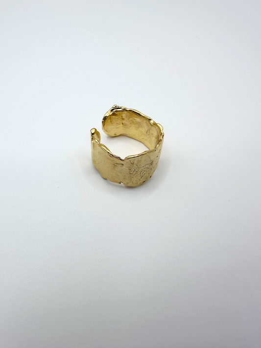 Gold Caveman Ring