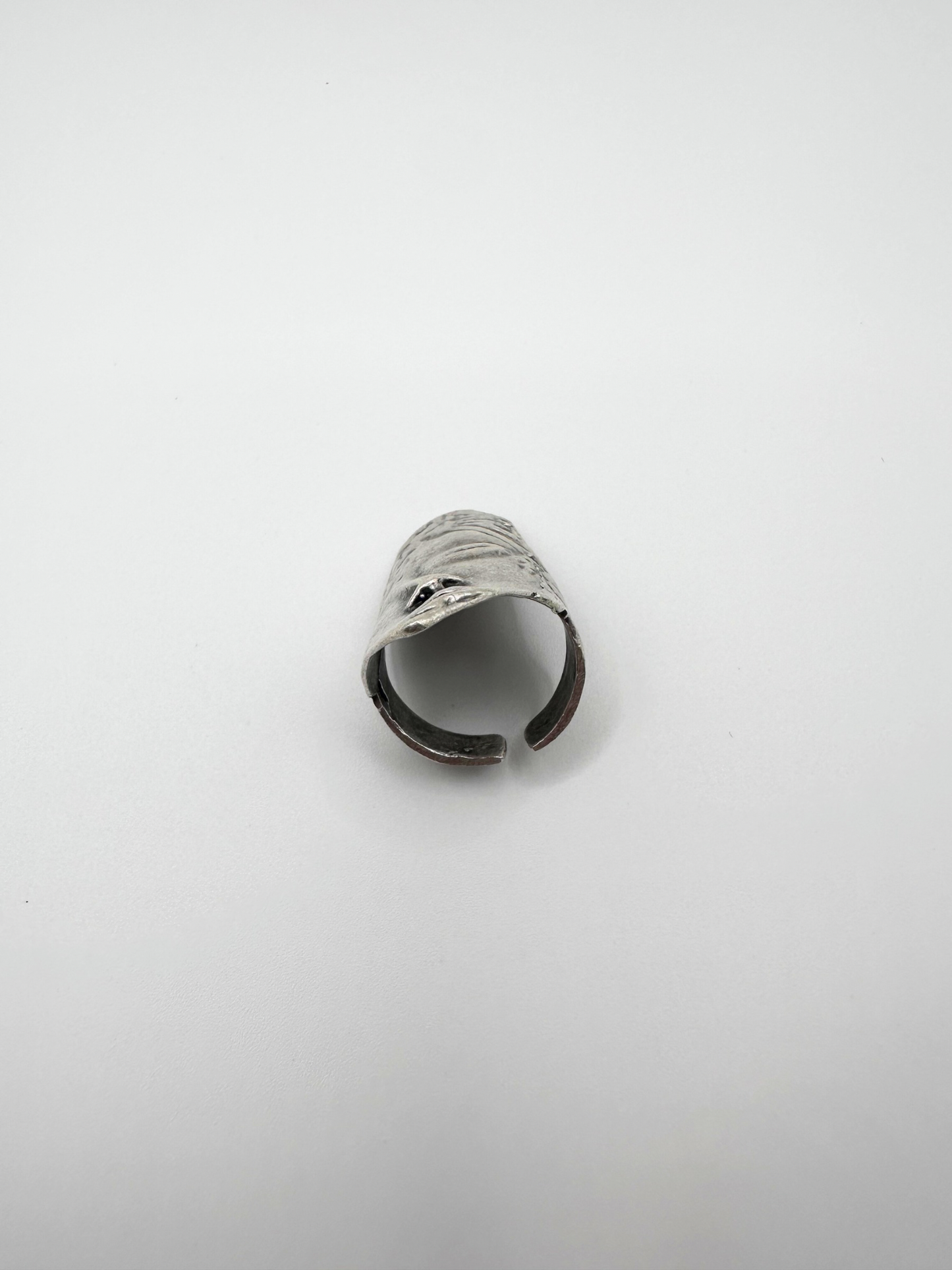 Silver Partial Face Ring